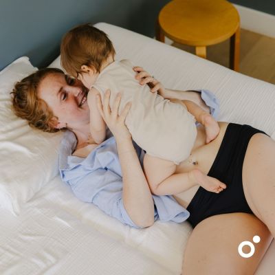 Culotte post-partum Flowly Black (3XL-4XL-5XL)