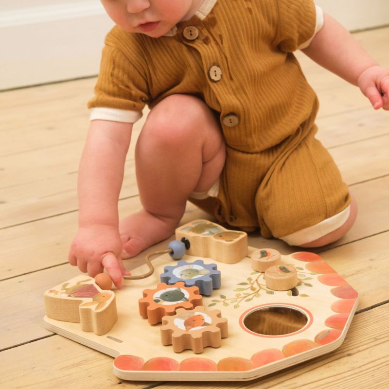 Tableau d'activités bébé en bois Egmont Toys Ambiance 6