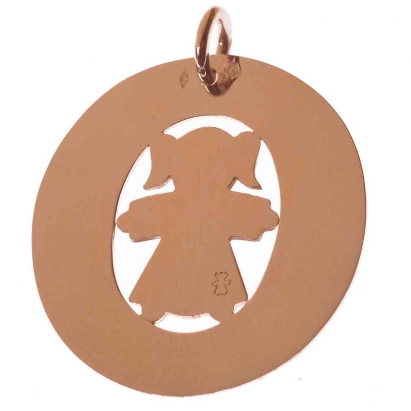 Médaille Bulle 4 motifs au choix 30 mm (or jaune ou or blanc 750°) Loupidou