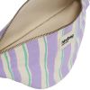 Sac banane Olivia Rayures Larges Violet Hindbag Produit ouvert 4