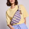 Sac banane Olivia Rayures Larges Violet Hindbag Ambiance 5