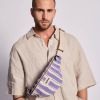 Sac banane Olivia Rayures Larges Violet Hindbag Ambiance 6