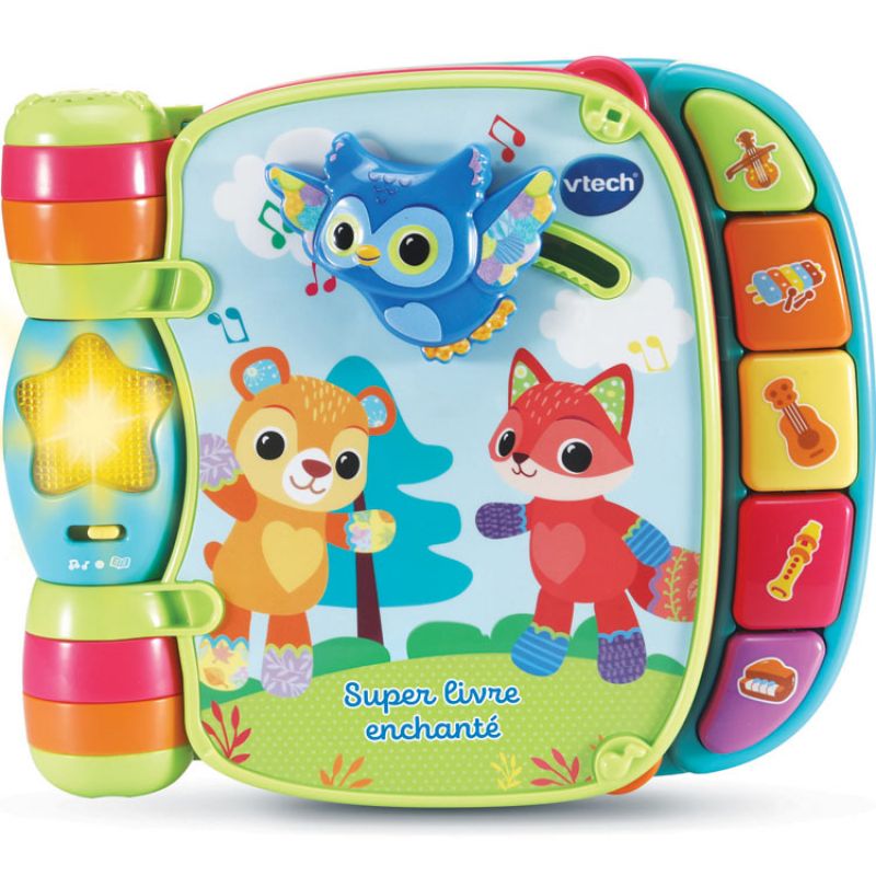 Super livre enchanté des Baby loulous bleu VTech