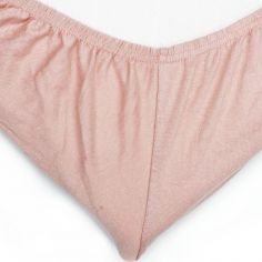 Drap housse en coton vieux rose (60 x 120 cm)