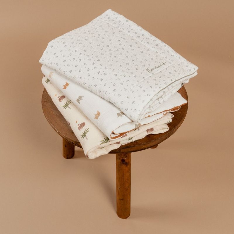 Couverture mousseline Smart flowers (75 x 100 cm) Noukie's Produit 6