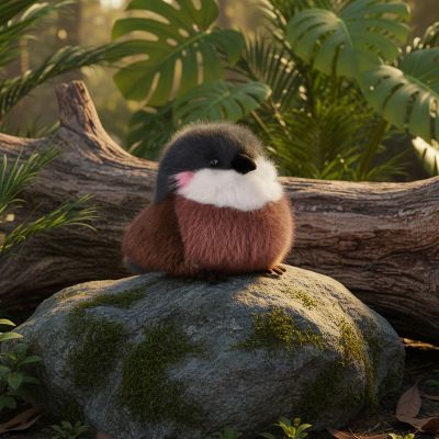 Peluche LES CUI-CUI PARADIS Moineau (15 cm)