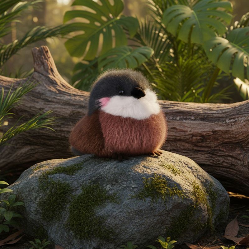Peluche LES CUI-CUI PARADIS Moineau (15 cm) Histoire d'Ours Ambiance 2