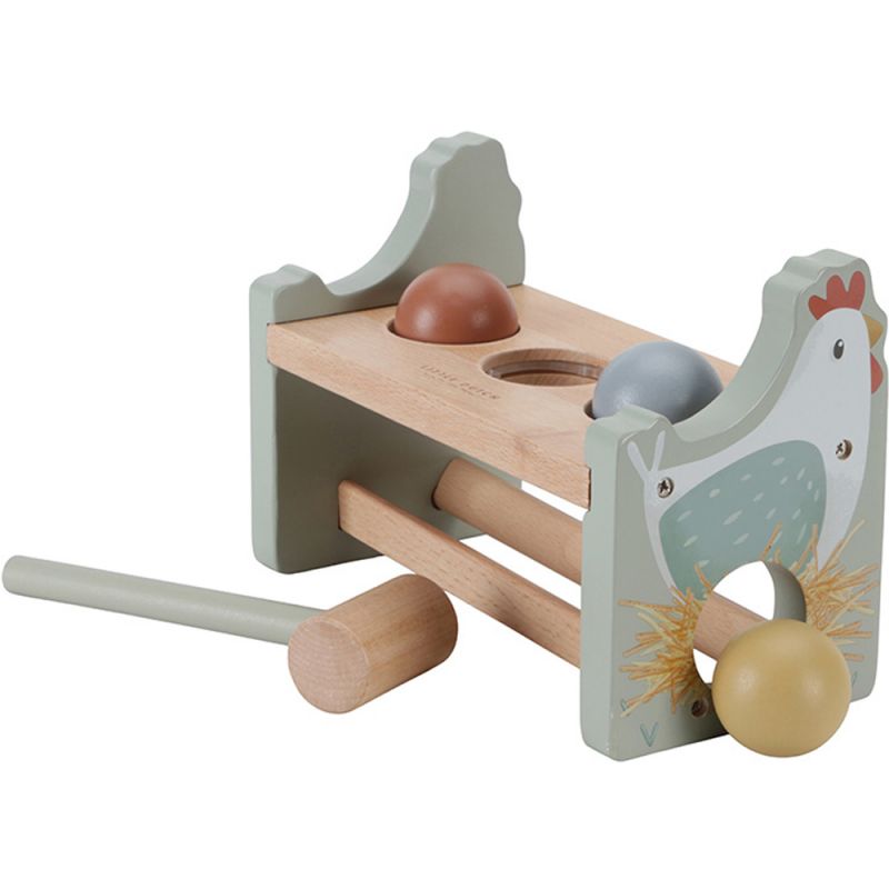 Banc à marteler en bois Little Farm Little Dutch Produit 1 grande taille