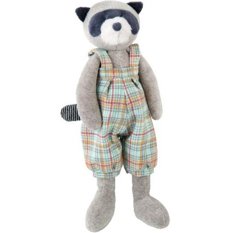 Peluche Simon le raton laveur La Grande famille (30 cm) Moulin Roty