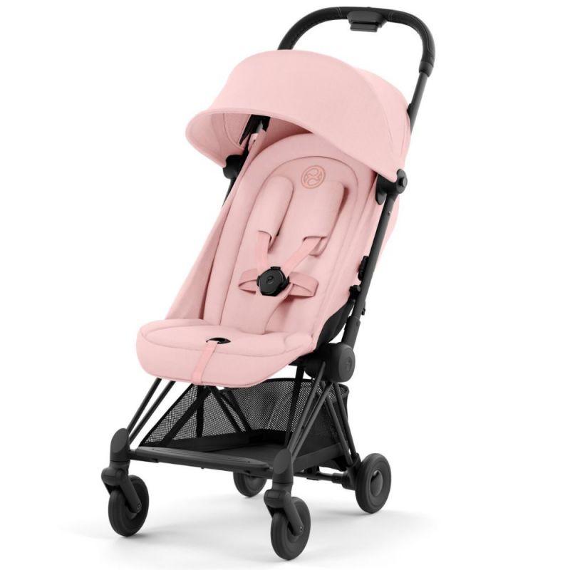 Poussette ultra-compacte COYA Matt Black Peach Pink Cybex Produit 1 grande taille