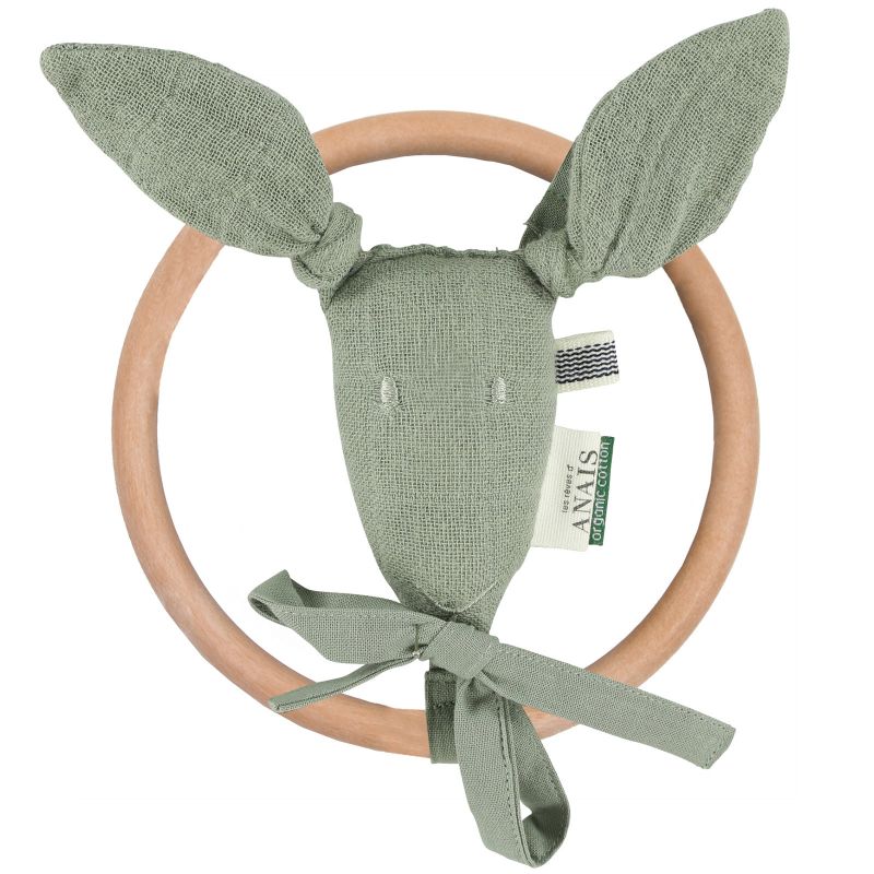 Hochet anneau kangourou Bliss Olive Trixie