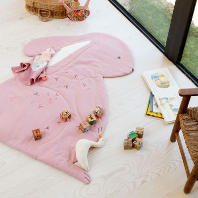 Tapis d'éveil Lapin Rose