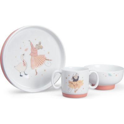 Set vaisselle porcelaine La petite école de danse  par Moulin Roty