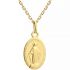 Collier chaîne médaille Miraculeuse (plaqué or) - Petits trésors