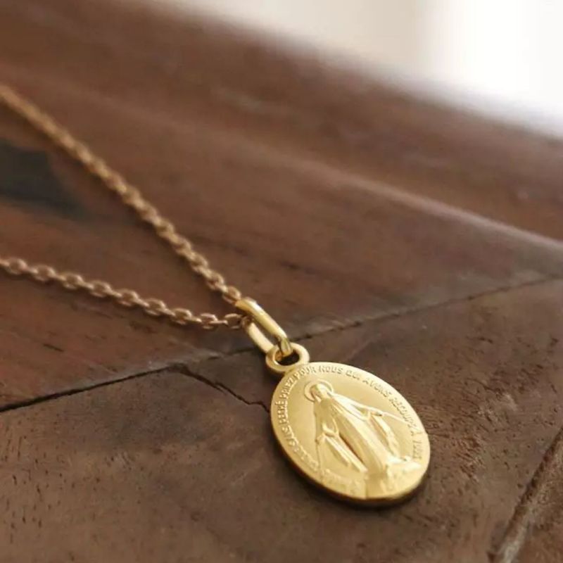 Collier chaîne médaille Miraculeuse (plaqué or) Petits trésors Produit 2