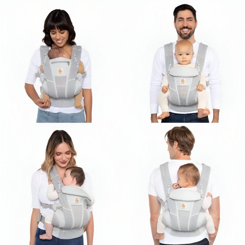 Porte bébé Omni Breeze gris perle Ergobaby Ambiance 7