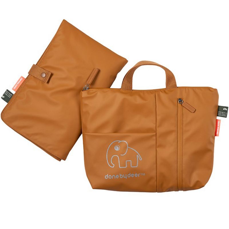 Sac à langer à anse Elphee éléphant marron Done by Deer