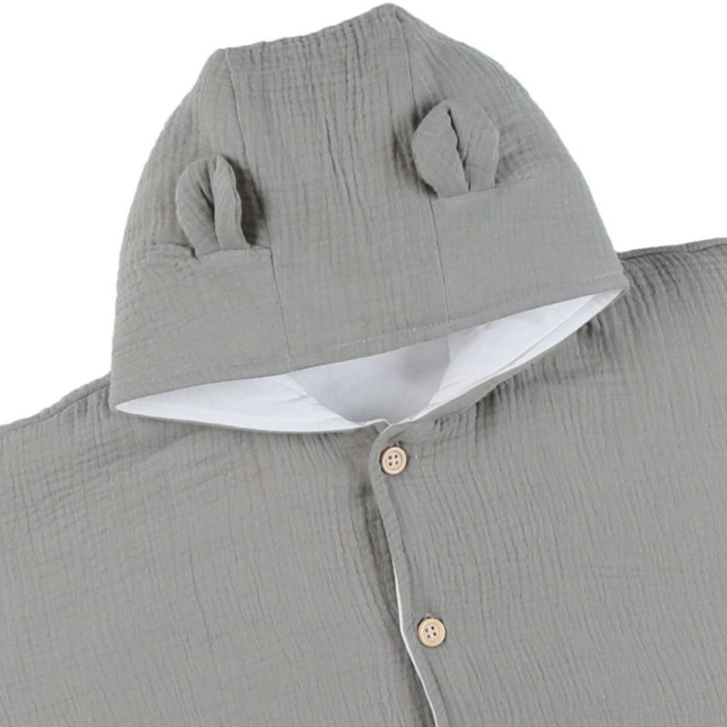 Poncho en mousseline bio Kaki (18-36 mois) Noukie's Produit 4