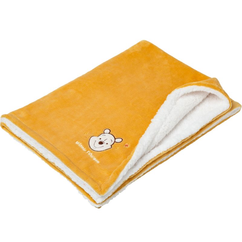 Couverture bi-matière rose Winnie l'ourson Disney (75 x 100 cm) Babycalin