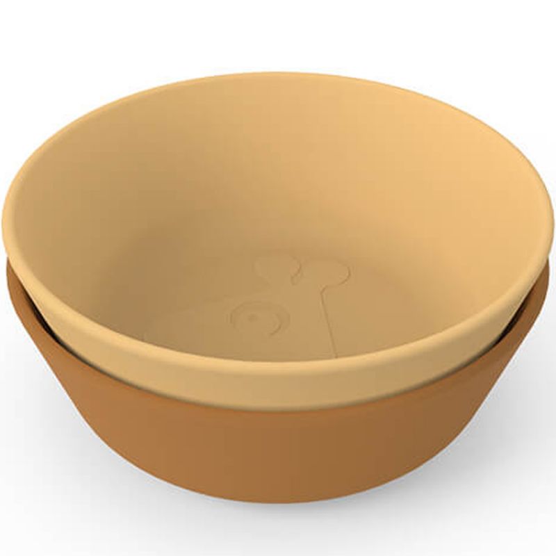 Lot de 2 bols Kiddish Raffi Moutarde Done by Deer