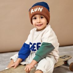 Bonnet en laine mérinos Little Gang Run (1-3 ans)