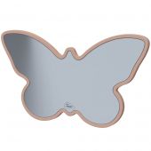 Miroir Papillon en bois Dusty Rose