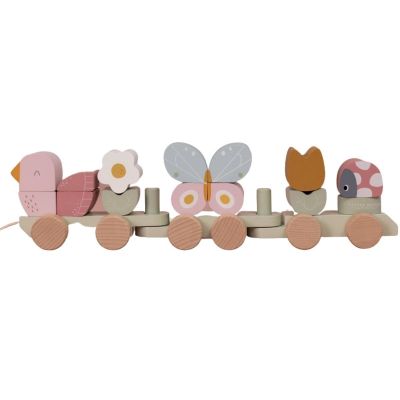 Train de construction Flowers & Butterflies (17 pièces)  par Little Dutch