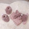 Coffret Chaussons et Doudou Rose Lapin Doudou  par Doudou et Compagnie