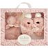 Coffret Chaussons et Doudou Rose Lapin Doudou - Doudou et Compagnie