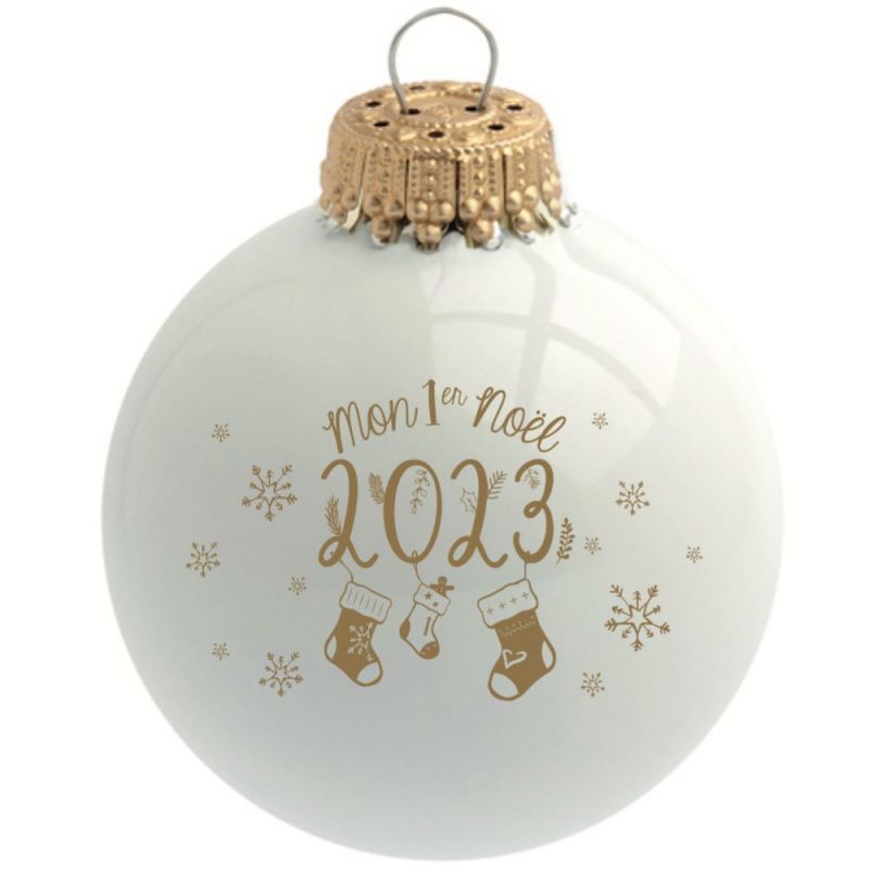 Boule de Noël Mon 1er Noël 2023 Baubels