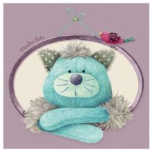 Tableau chat Gros Chacha Les Pachats (20 x 20 cm)  par Moulin Roty