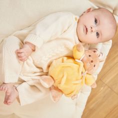 Peluche Patapouf Lapin jaune (17 cm)