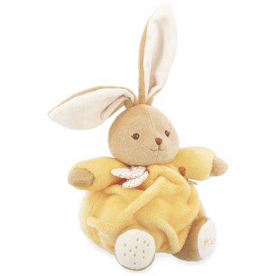 Peluche Patapouf Lapin jaune (17 cm)