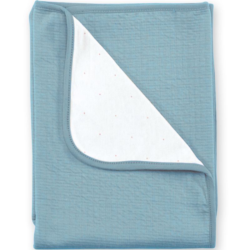 Couverture réversible Cadum bleu minéral (75 x 100 cm) Bemini