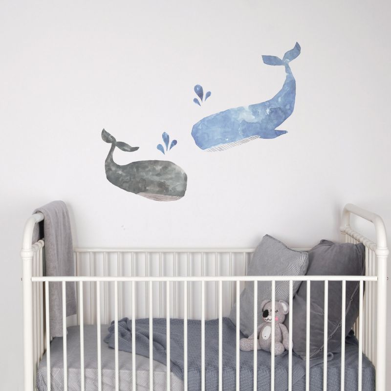 Stickers Baleines (grand modèle) Love Maé