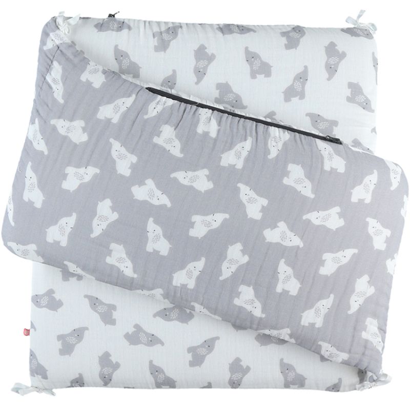Tour de lit Eléphant gris (pour lits 60x120 et 70x140 cm) Noukie's