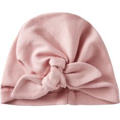 Bonnet de naissance noué rose thé - BB & Co
