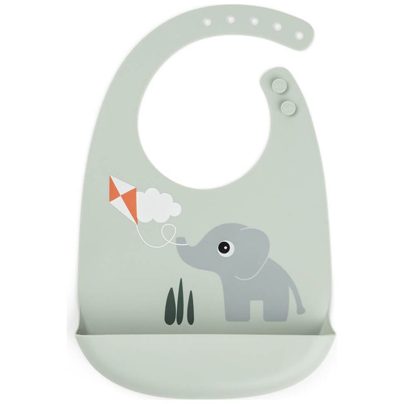 Bavoir silicone Playground Vert Done by Deer Produit 1