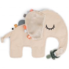 Doudou attache-sucette Elphee Sable