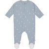 Pyjama léger en coton bio Blocks bleu clair (0-2 mois)  par Lässig 