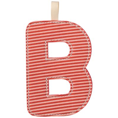 Lettre phosphorescente en tissu à suspendre B