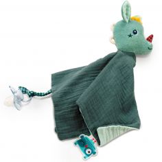 Doudou attache sucette plat éco Joe (32 cm) - Lilliputiens