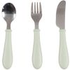 Set de 3 couverts inox Vert de gris Béaba Produit 1