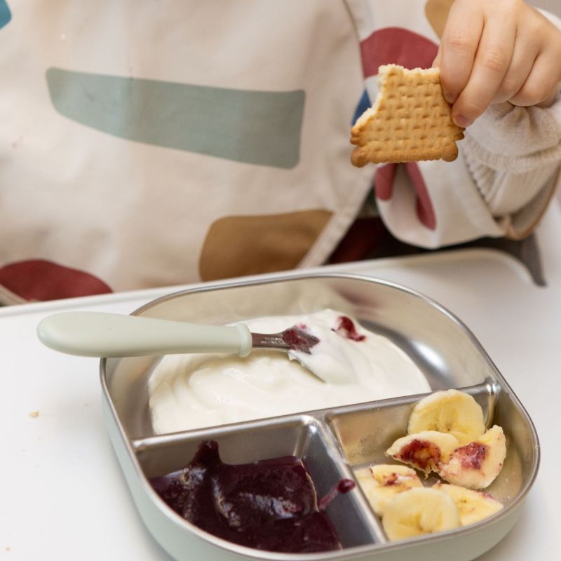 Set de 3 couverts inox Vert de gris Béaba Ambiance 3