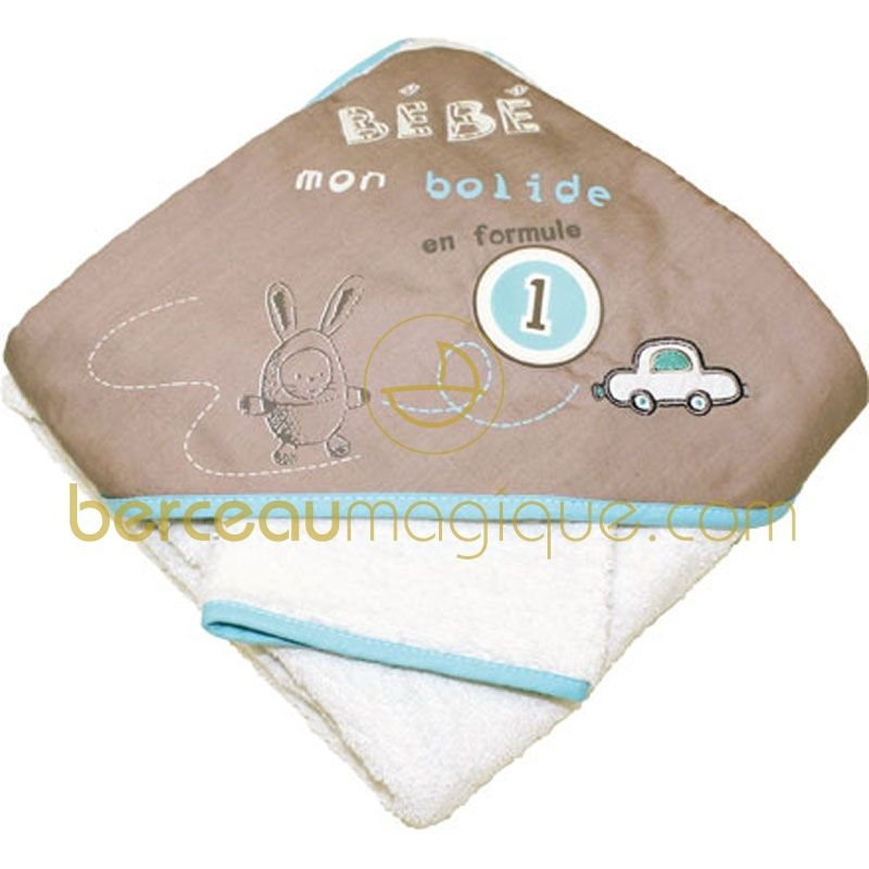 Parure de bain avec gant Manu (80x80 cm) Babycalin