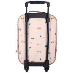 Valise à roulettes enfant Voitures beige