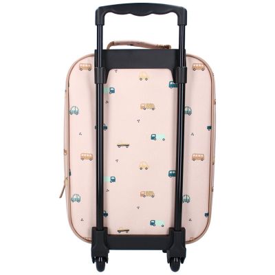 Valise à roulettes enfant Voitures beige