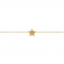 Bracelet chaîne Full étoile (vermeil doré)  par Coquine