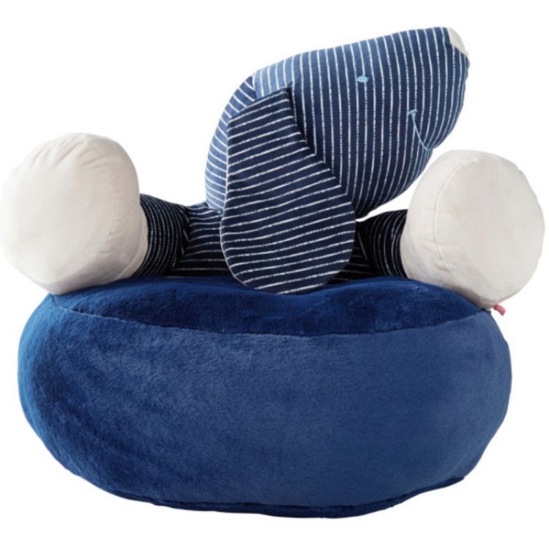 Pouf Jack en veloudoux Aston & Jack chien bleu Noukie's