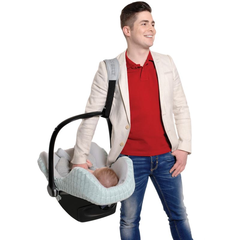 Sangle de portage pour siège auto groupe 0+ Cocobelt grise et noire Cocobelt
